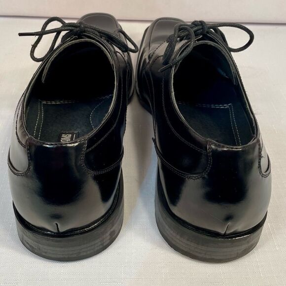 BLACK LEATHER TIE UP SHOES BY STACY ADAMS SIZE 9.5 EUC main image 7